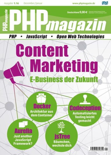 Cover PHP Magazin 01 - 2016